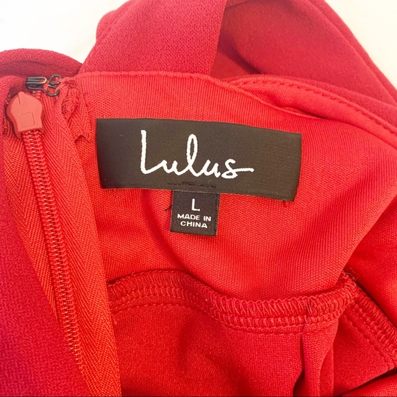 Lulus Leilani Red Ruffled Jumpsuit Large - Picture 12 of 14